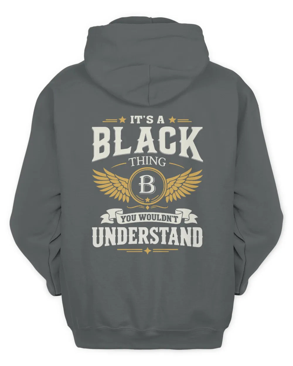 BLACK KT06-M008 It’s a [NAME] Thing – You Wouldn’t Understand | Personalized Vintage T-Shirt - Unisex Hoodie - Charcoal
