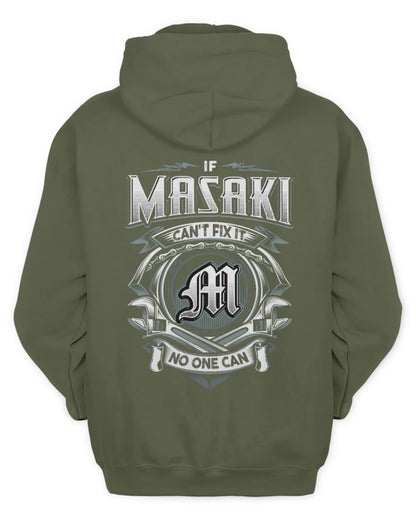 MASAKI AP81-K4-626 - Personalized Ahmed Quote Apparel “If Ahmed Can't Fix It, No One Can” - Unisex Hoodie - Military Green