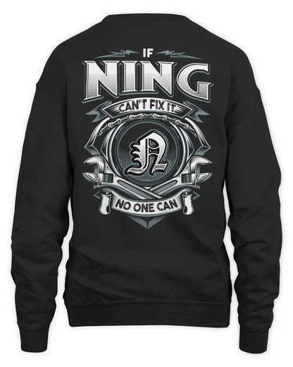 NING AP81-K4-626 - Personalized Ahmed Quote Apparel “If Ahmed Can't Fix It, No One Can” - Unisex Sweatshirt - Black