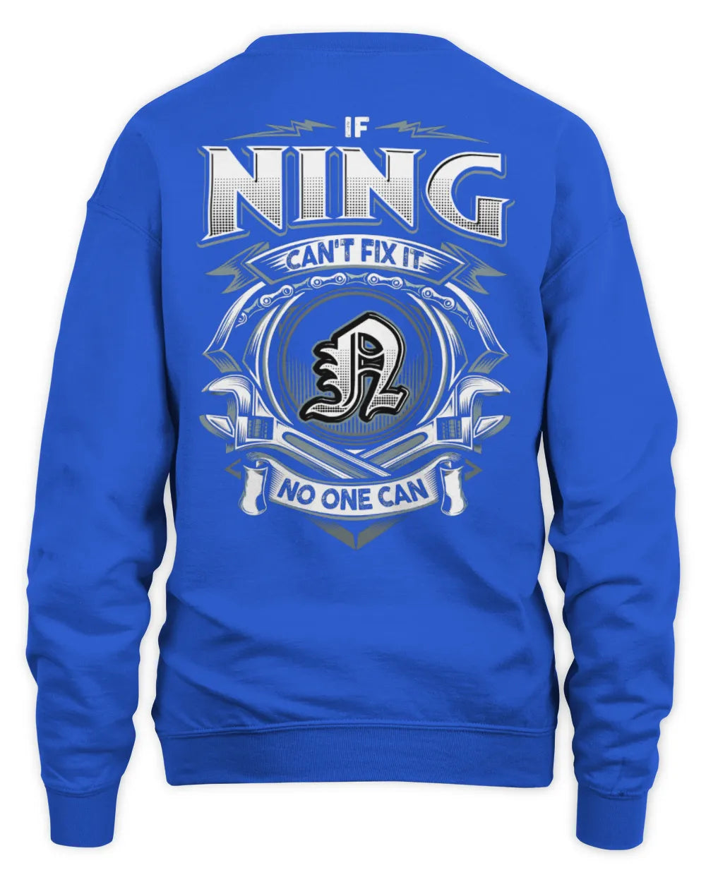 NING AP81-K4-626 - Personalized Ahmed Quote Apparel “If Ahmed Can't Fix It, No One Can” - Unisex Sweatshirt - Royal
