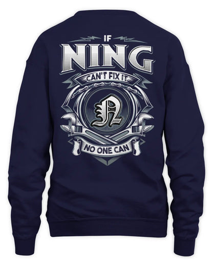 NING AP81-K4-626 - Personalized Ahmed Quote Apparel “If Ahmed Can't Fix It, No One Can” - Unisex Sweatshirt - Navy