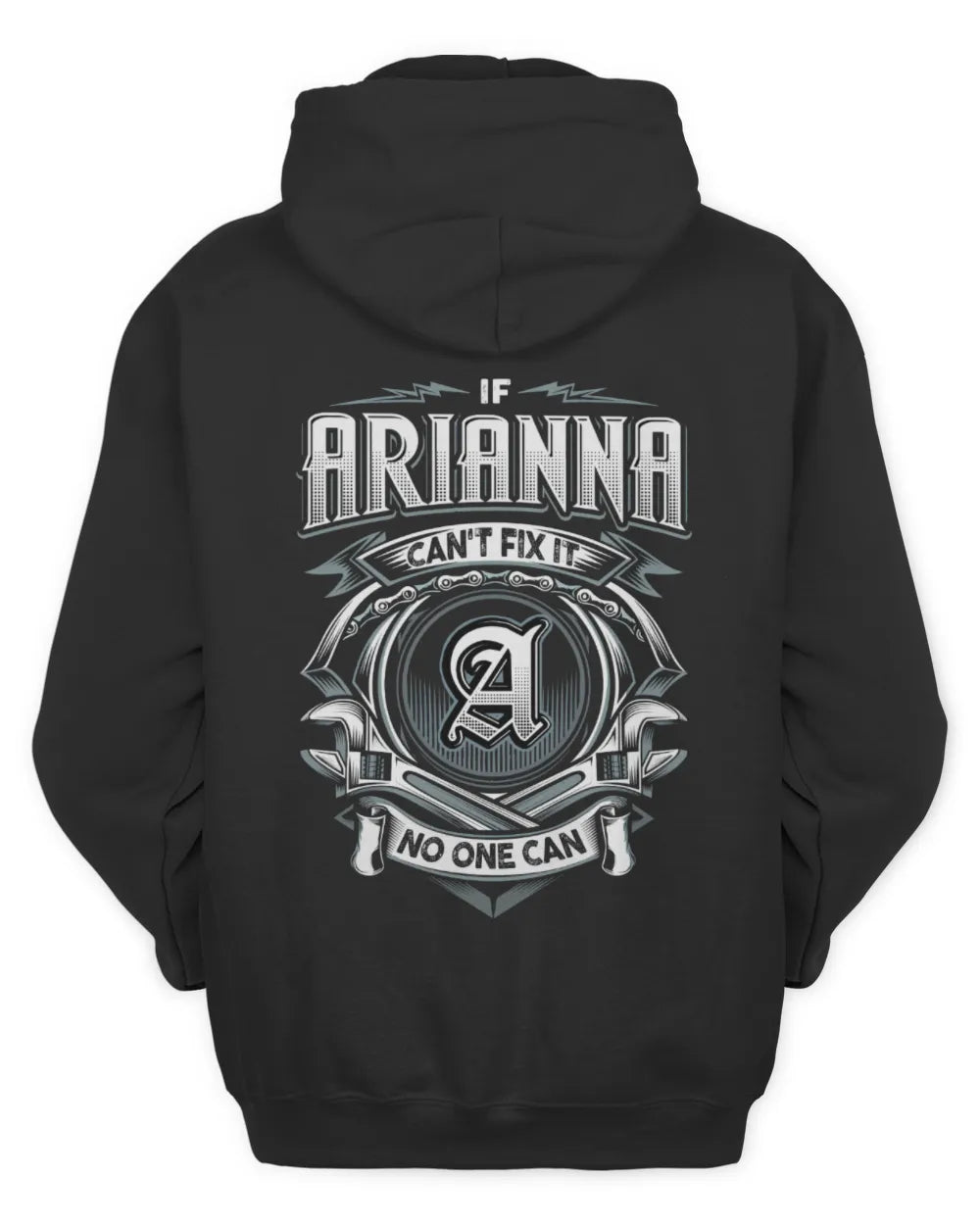 ARIANNA AP81-K4-626 - Personalized Ahmed Quote Apparel “If Ahmed Can't Fix It, No One Can” - Unisex Hoodie - Black