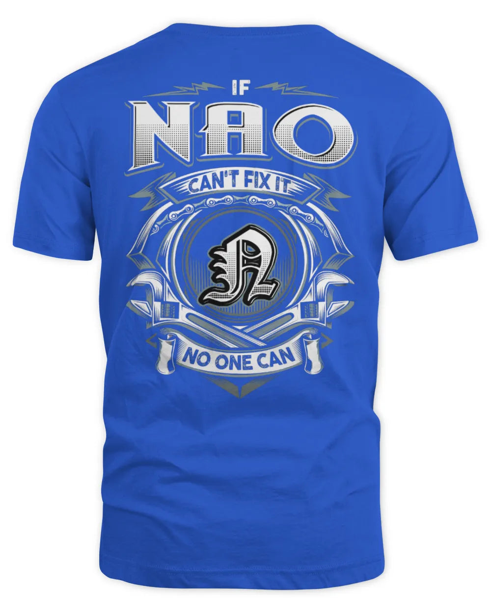 NAO AP81-K4-626 - Personalized Ahmed Quote Apparel “If Ahmed Can't Fix It, No One Can” - Unisex Standard T-Shirt - Royal