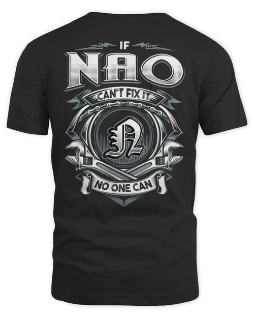 NAO AP81-K4-626 - Personalized Ahmed Quote Apparel “If Ahmed Can't Fix It, No One Can” - Unisex Standard T-Shirt - Black
