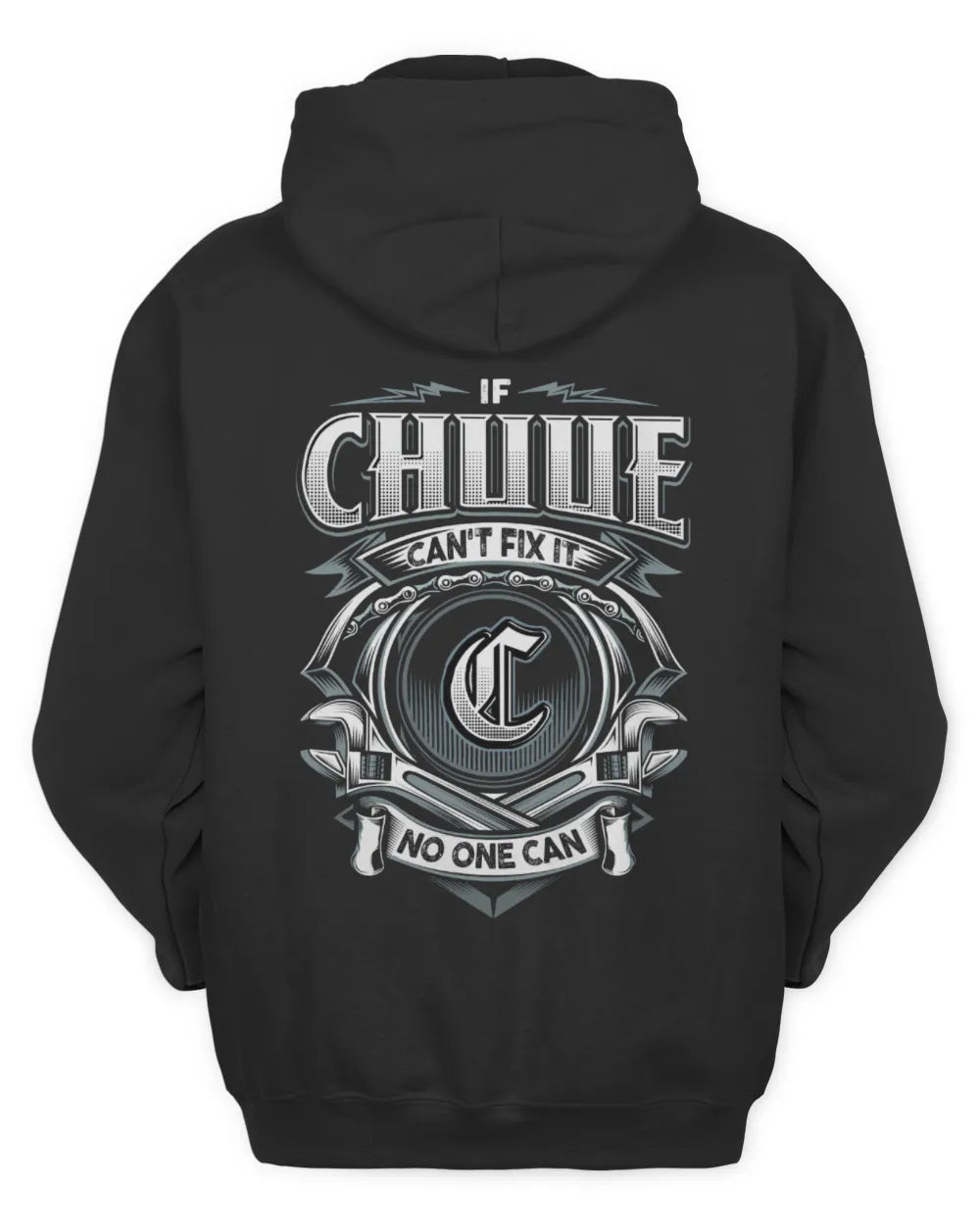 CHUUE AP81-K4-626 - Personalized Ahmed Quote Apparel “If Ahmed Can't Fix It, No One Can” - Unisex Hoodie - Black