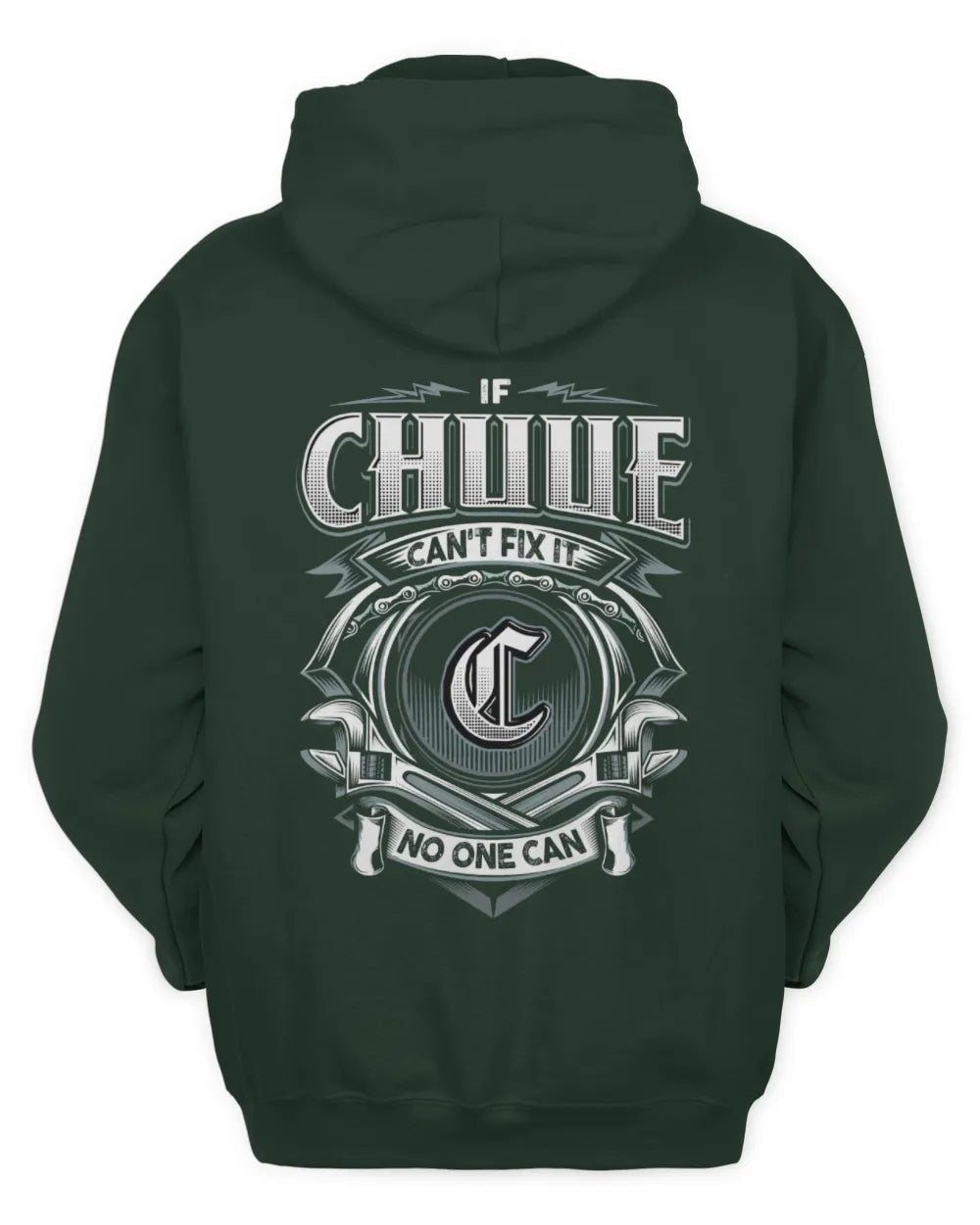CHUUE AP81-K4-626 - Personalized Ahmed Quote Apparel “If Ahmed Can't Fix It, No One Can” - Unisex Hoodie - Forest Green