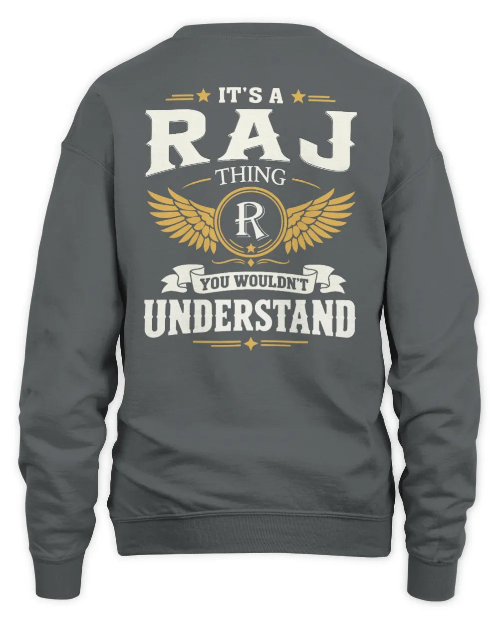 RAJ KT06-M008 It’s a [NAME] Thing – You Wouldn’t Understand | Personalized Vintage T-Shirt - Unisex Sweatshirt - Charcoal
