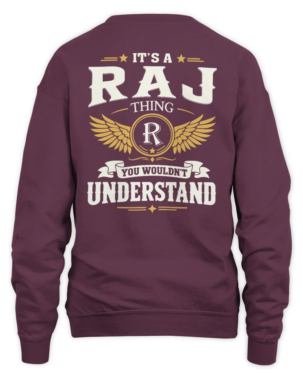 RAJ KT06-M008 It’s a [NAME] Thing – You Wouldn’t Understand | Personalized Vintage T-Shirt - Unisex Sweatshirt - Maroon