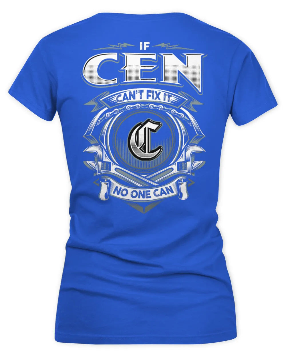 CEN AP81-K4-626 - Personalized Ahmed Quote Apparel “If Ahmed Can't Fix It, No One Can” - Women's V-Neck T-Shirt - Royal