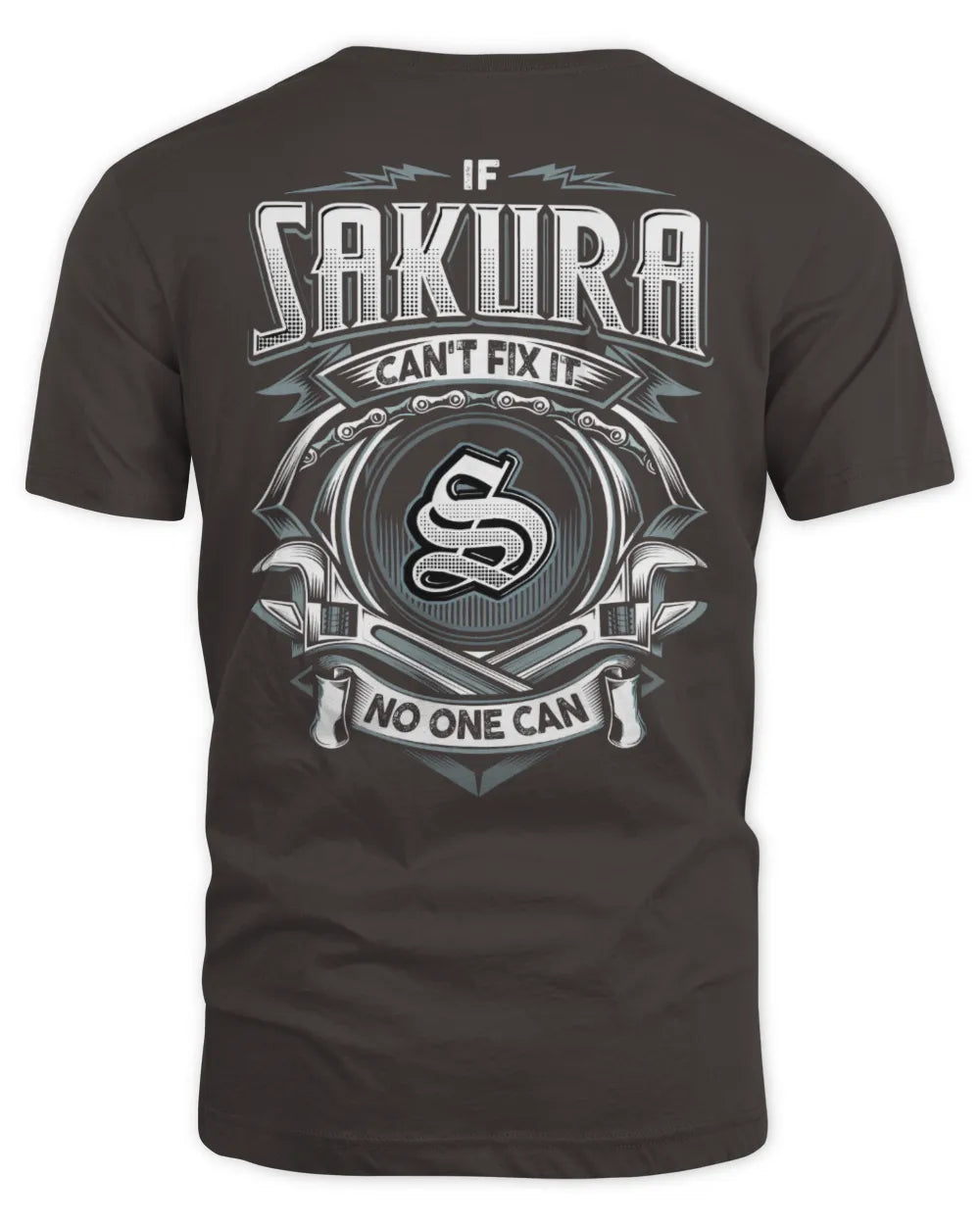 SAKURA AP81-K4-626 - Personalized Ahmed Quote Apparel “If Ahmed Can't Fix It, No One Can” - Unisex Standard T-Shirt - Dark Chocolate