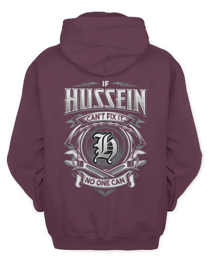 HUSSEIN AP81-K4-626 - Personalized Ahmed Quote Apparel “If Ahmed Can't Fix It, No One Can” - Unisex Hoodie - Maroon