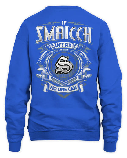 SMAICCH AP81-K4-626 - Personalized Ahmed Quote Apparel “If Ahmed Can't Fix It, No One Can” - Unisex Sweatshirt - Royal