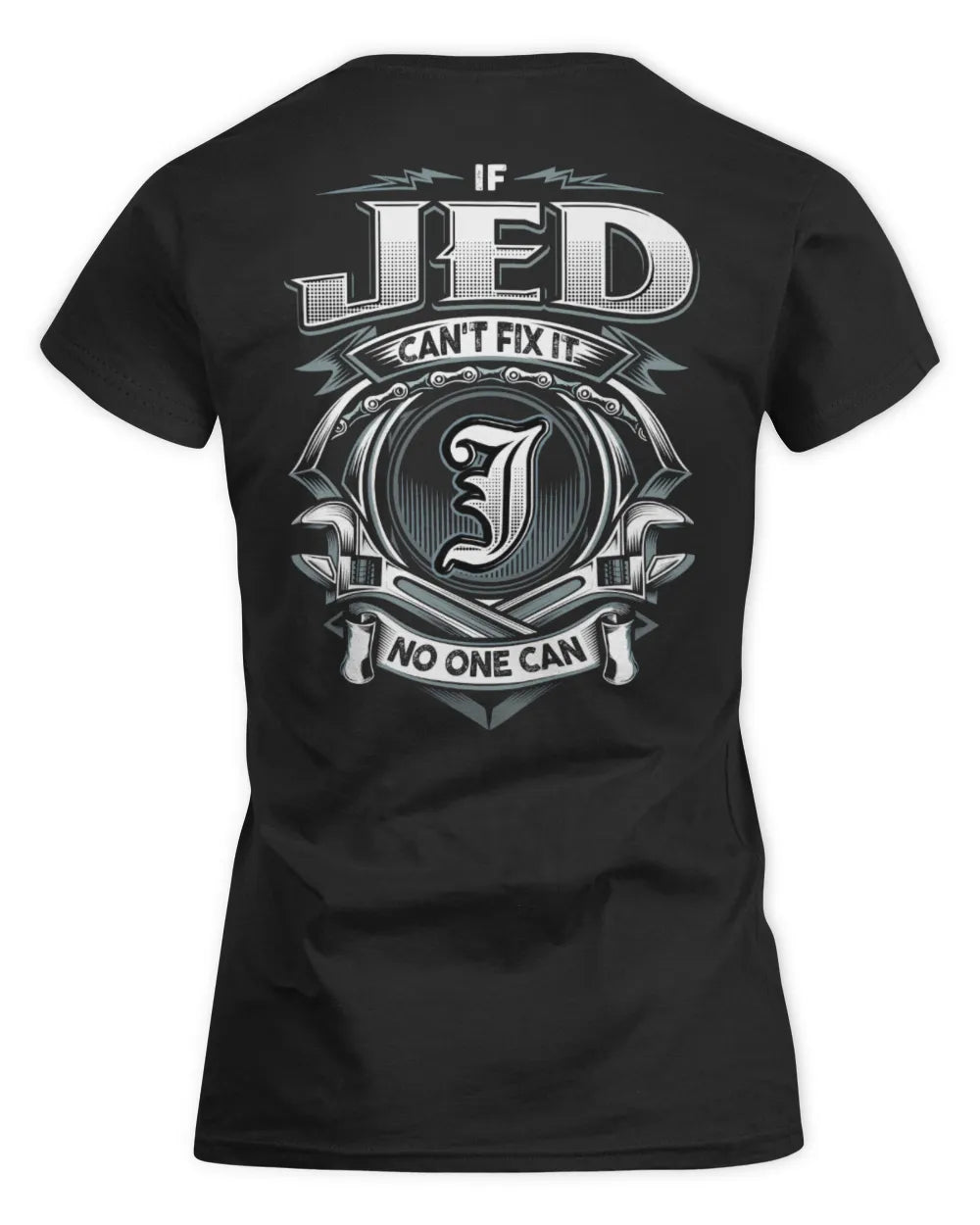 JED AP81-K4-626 - Personalized Ahmed Quote Apparel “If Ahmed Can't Fix It, No One Can” - Women's Standard T-Shirt - Black