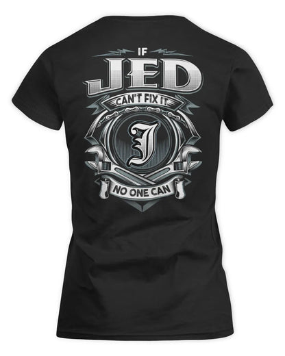JED AP81-K4-626 - Personalized Ahmed Quote Apparel “If Ahmed Can't Fix It, No One Can” - Women's Standard T-Shirt - Black
