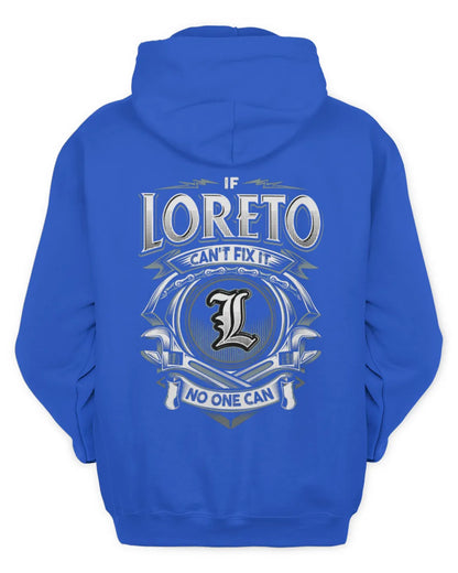 LORETO AP81-K4-626 - Personalized Ahmed Quote Apparel “If Ahmed Can't Fix It, No One Can” - Unisex Hoodie - Royal