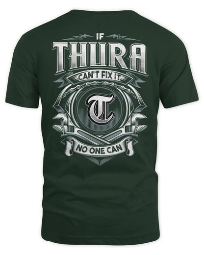 THURA AP81-K4-626 - Personalized Ahmed Quote Apparel “If Ahmed Can't Fix It, No One Can” - Unisex Standard T-Shirt - Forest Green