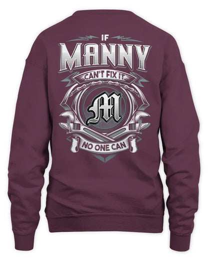 MANNY AP81-K4-626 - Personalized Ahmed Quote Apparel “If Ahmed Can't Fix It, No One Can” - Unisex Sweatshirt - Maroon