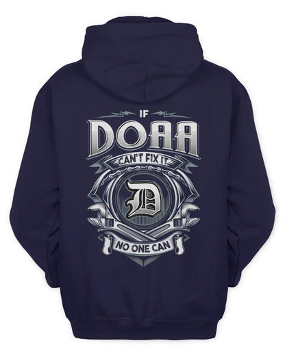 DOAA AP81-K4-626 - Personalized Ahmed Quote Apparel “If Ahmed Can't Fix It, No One Can” - Unisex Hoodie - Navy