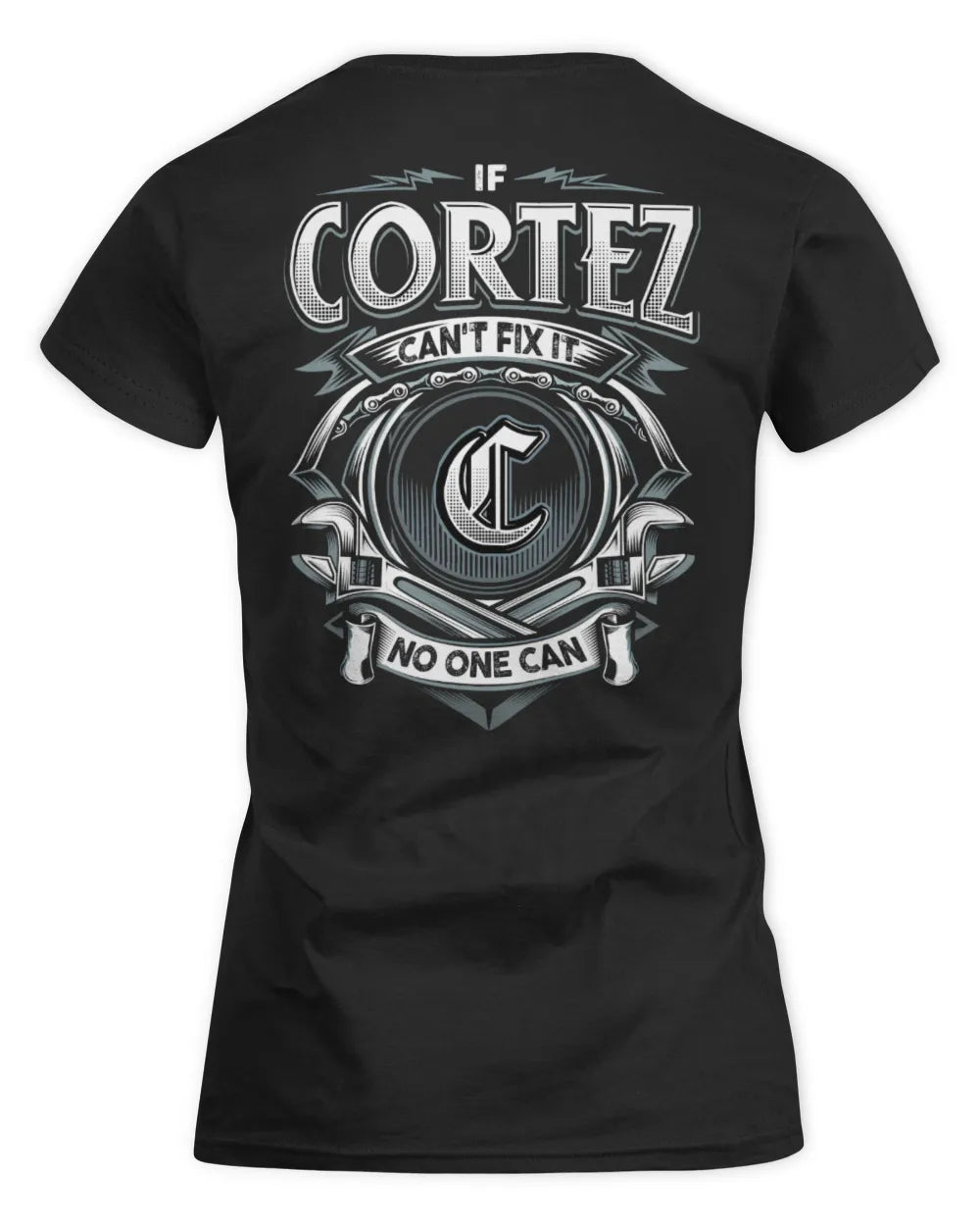 CORTEZ AP81-K4-626 - Personalized Ahmed Quote Apparel “If Ahmed Can't Fix It, No One Can” - Women's Standard T-Shirt - Black