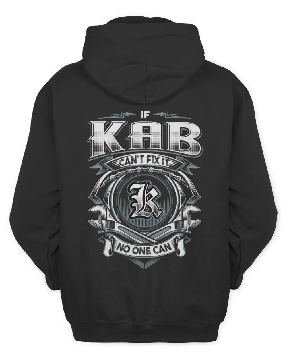 KAB AP81-K4-626 - Personalized Ahmed Quote Apparel “If Ahmed Can't Fix It, No One Can” - Unisex Hoodie - Black