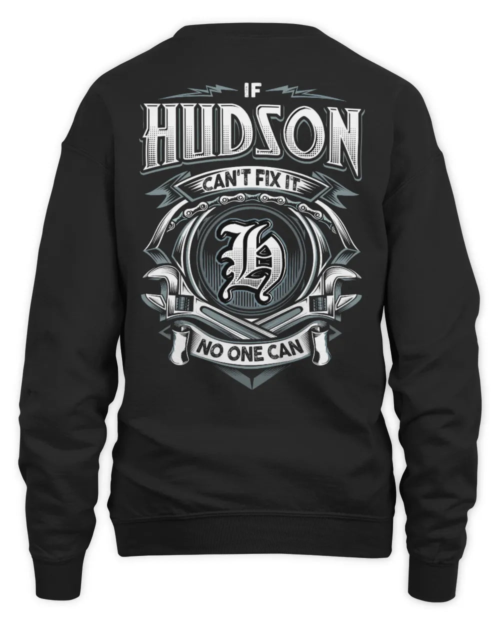 HUDSON AP81-K4-626 - Personalized Ahmed Quote Apparel “If Ahmed Can't Fix It, No One Can” - Unisex Sweatshirt - Black