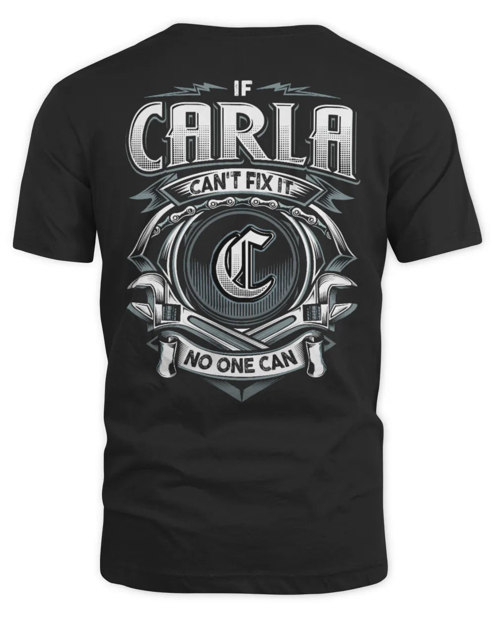 CARLA AP81-K4-626 - Personalized Ahmed Quote Apparel “If Ahmed Can't Fix It, No One Can” - Unisex Standard T-Shirt - Black