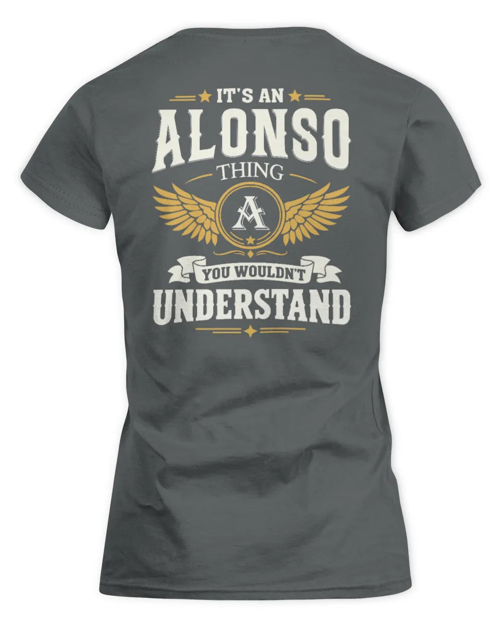 ALONSO KT06-M008 It’s a [NAME] Thing – You Wouldn’t Understand | Personalized Vintage T-Shirt - Women's Standard T-Shirt - Charcoal