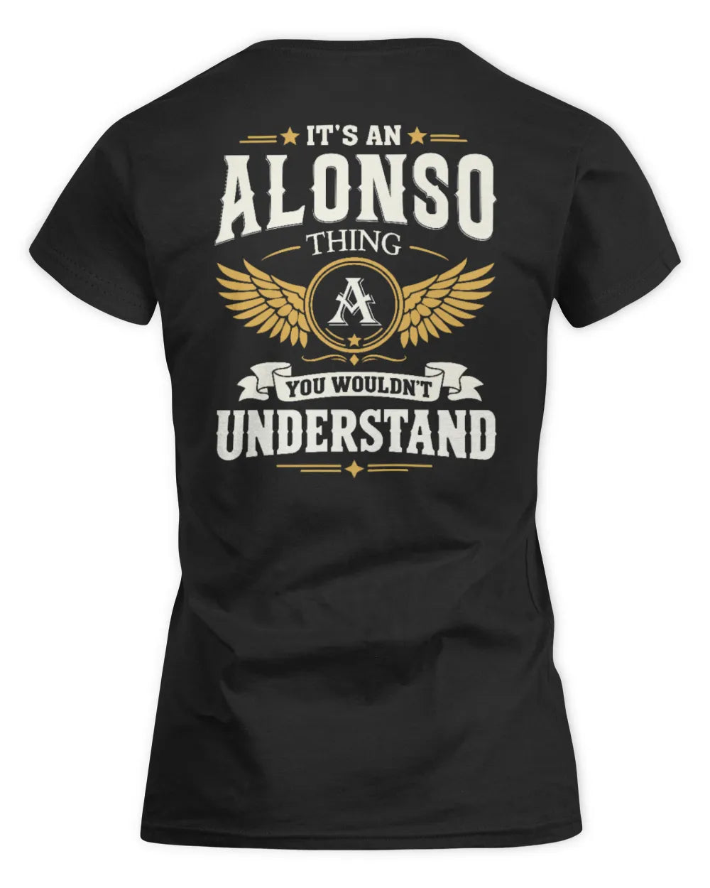 ALONSO KT06-M008 It’s a [NAME] Thing – You Wouldn’t Understand | Personalized Vintage T-Shirt - Women's Standard T-Shirt - Black