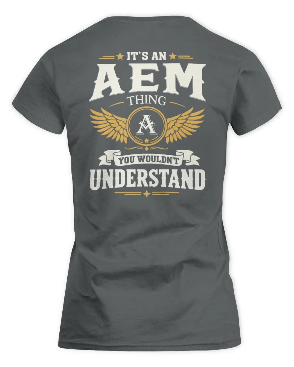 AEM KT06-M008 It’s a [NAME] Thing – You Wouldn’t Understand | Personalized Vintage T-Shirt - Women's Standard T-Shirt - Charcoal