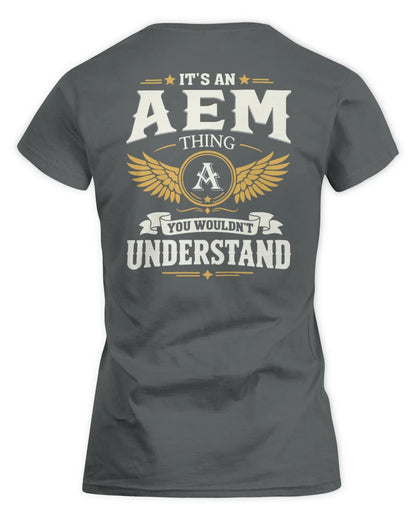 AEM KT06-M008 It’s a [NAME] Thing – You Wouldn’t Understand | Personalized Vintage T-Shirt - Women's Standard T-Shirt - Charcoal