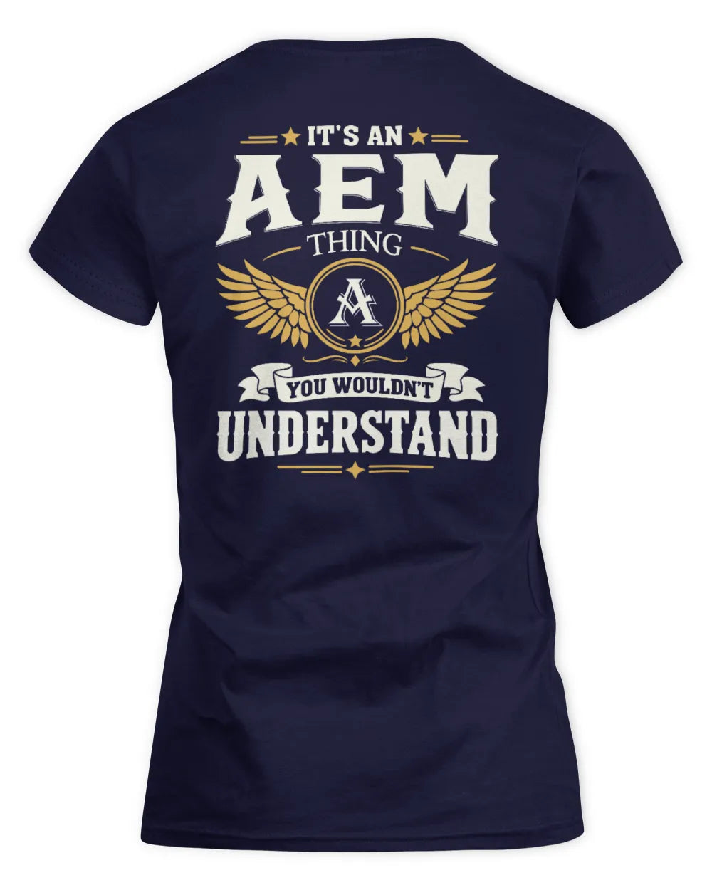 AEM KT06-M008 It’s a [NAME] Thing – You Wouldn’t Understand | Personalized Vintage T-Shirt - Women's Standard T-Shirt - Navy