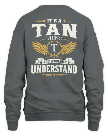 TAN KT06-M008 It’s a [NAME] Thing – You Wouldn’t Understand | Personalized Vintage T-Shirt - Unisex Sweatshirt - Charcoal
