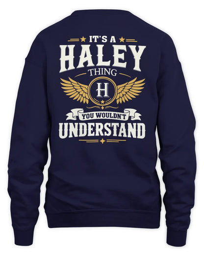 HALEY KT06-M008 It’s a [NAME] Thing – You Wouldn’t Understand | Personalized Vintage T-Shirt - Unisex Sweatshirt - Navy