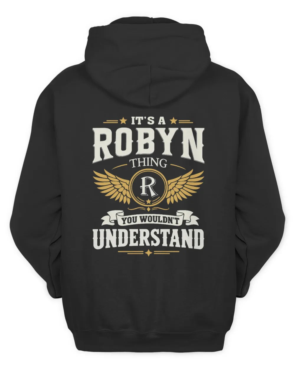 ROBYN KT06-M008 It’s a [NAME] Thing – You Wouldn’t Understand | Personalized Vintage T-Shirt - Unisex Hoodie - Black