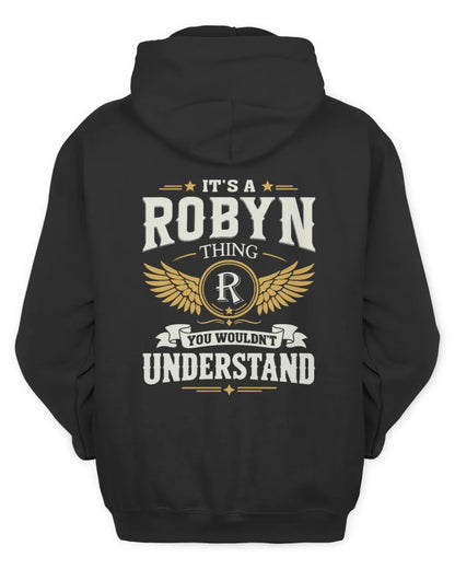 ROBYN KT06-M008 It’s a [NAME] Thing – You Wouldn’t Understand | Personalized Vintage T-Shirt - Unisex Hoodie - Black