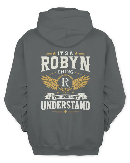 ROBYN KT06-M008 It’s a [NAME] Thing – You Wouldn’t Understand | Personalized Vintage T-Shirt - Unisex Hoodie - Charcoal