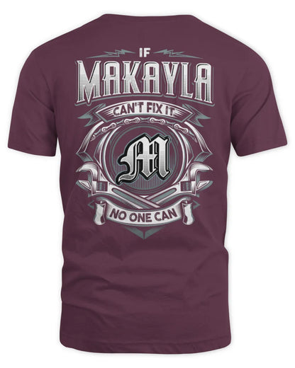 MAKAYLA AP81-K4-626 - Personalized Ahmed Quote Apparel “If Ahmed Can't Fix It, No One Can” - Unisex Standard T-Shirt - Maroon