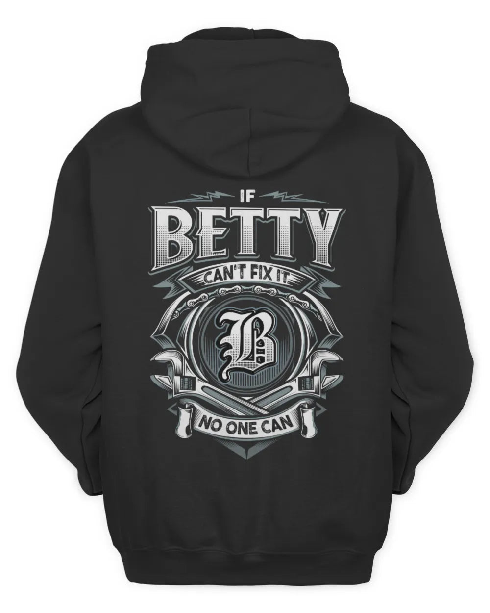 BETTY AP81-K4-626 - Personalized Ahmed Quote Apparel “If Ahmed Can't Fix It, No One Can” - Unisex Hoodie - Black