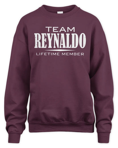 REYNALDO BL62-K4-128 - Personalized “Team NAME Lifetime Member” - Unisex Sweatshirt - Maroon