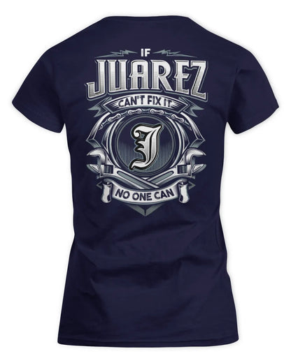 JUAREZ AP81-K4-626 - Personalized Ahmed Quote Apparel “If Ahmed Can't Fix It, No One Can” - Women's Standard T-Shirt - Navy