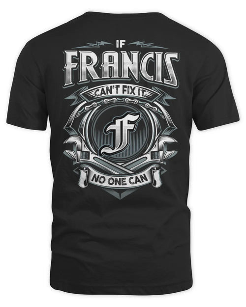 FRANCIS AP81-K4-626 - Personalized Ahmed Quote Apparel “If Ahmed Can't Fix It, No One Can” - Unisex Standard T-Shirt - Black