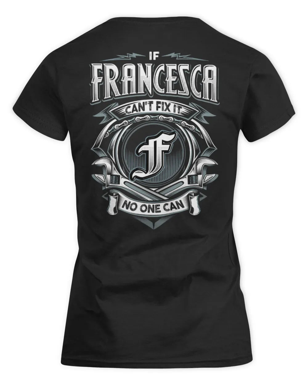 FRANCESCA AP81-K4-626 - Personalized Ahmed Quote Apparel “If Ahmed Can't Fix It, No One Can” - Women's Standard T-Shirt - Black