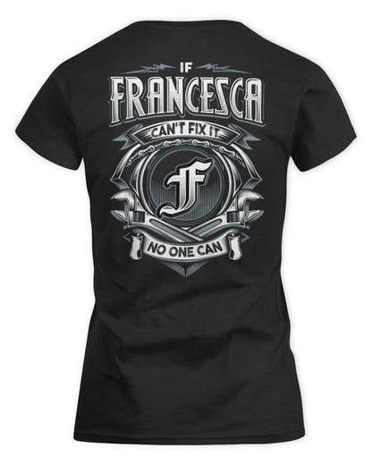 FRANCESCA AP81-K4-626 - Personalized Ahmed Quote Apparel “If Ahmed Can't Fix It, No One Can” - Women's Standard T-Shirt - Black