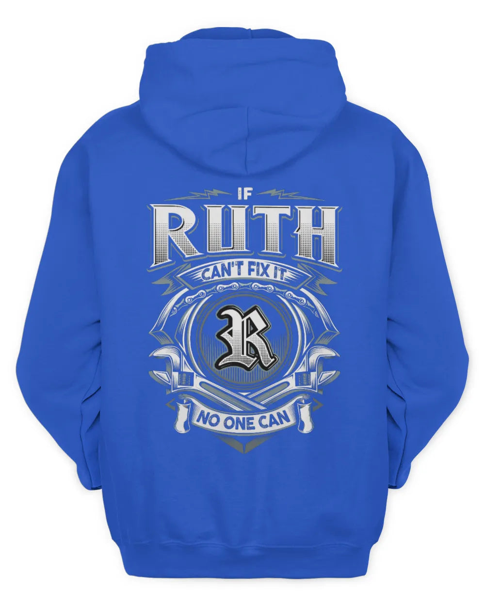 RUTH AP81-K4-626 - Personalized Ahmed Quote Apparel “If Ahmed Can't Fix It, No One Can” - Unisex Hoodie - Royal