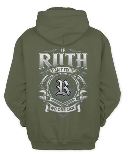 RUTH AP81-K4-626 - Personalized Ahmed Quote Apparel “If Ahmed Can't Fix It, No One Can” - Unisex Hoodie - Military Green