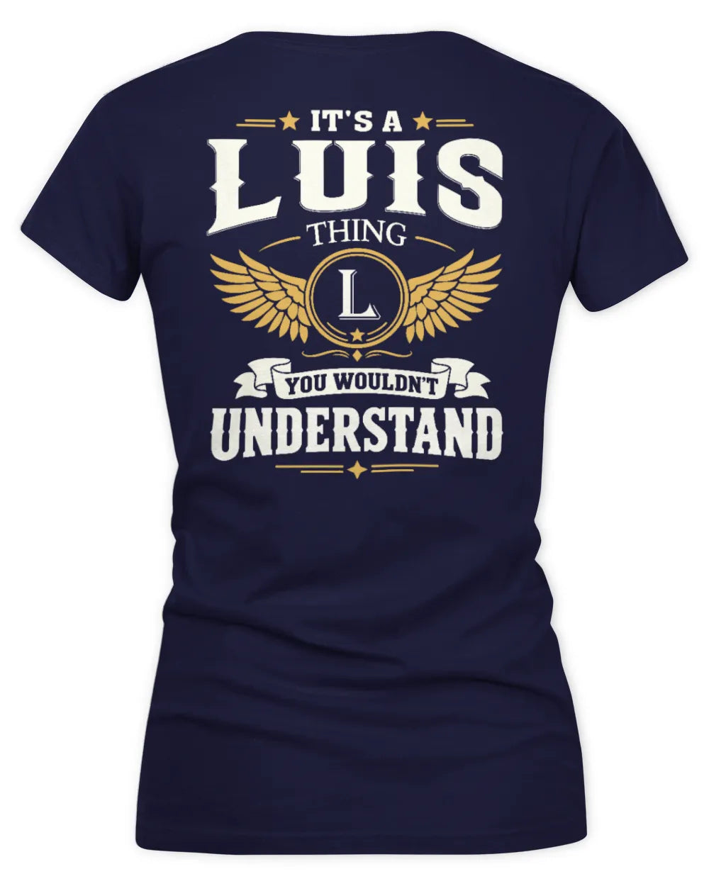 LUIS KT06-M008 It’s a [NAME] Thing – You Wouldn’t Understand | Personalized Vintage T-Shirt - Women's V-Neck T-Shirt - Navy