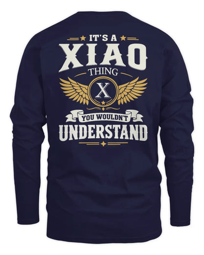 XIAO KT06-M008 It’s a [NAME] Thing – You Wouldn’t Understand | Personalized Vintage T-Shirt - Men's Long Sleeved T-Shirt - Navy