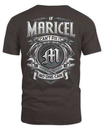 MARICEL AP81-K4-626 - Personalized Ahmed Quote Apparel “If Ahmed Can't Fix It, No One Can” - Unisex Standard T-Shirt - Dark Chocolate