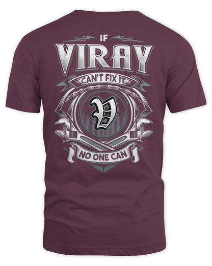 VIRAY AP81-K4-626 - Personalized Ahmed Quote Apparel “If Ahmed Can't Fix It, No One Can” - Unisex Standard T-Shirt - Maroon