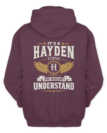 HAYDEN KT06-M008 It’s a [NAME] Thing – You Wouldn’t Understand | Personalized Vintage T-Shirt - Unisex Hoodie - Maroon
